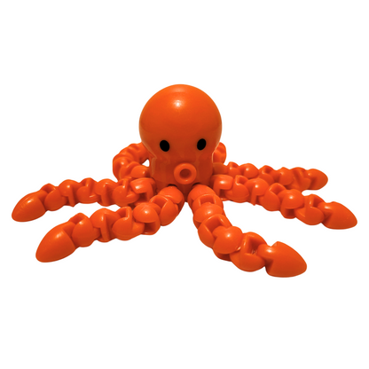 An orange fidget octopus.