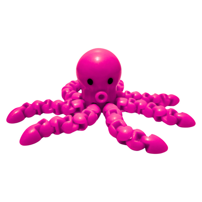 A hot pink fidget octopus.