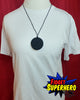 Black Cookie Chewable Necklace on Mannequin