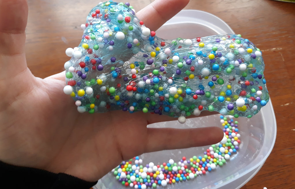 Slime with Foam Beads – Fidget Superhero