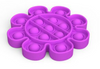 Purple flower shaped bubble pop fidget.